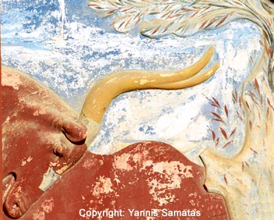 minoan fresco frescoes bull