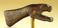 Panther-shaped head of sceptre from Malia, Crete