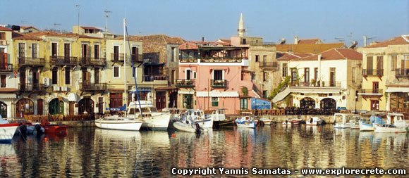 De Venetiaanse haven in Rethymnon