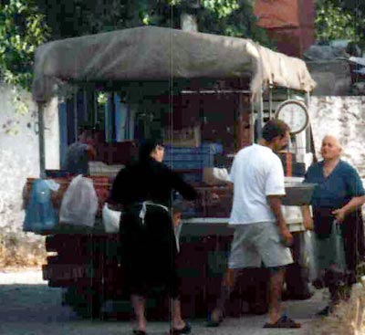 Indkøb af dagligvarer på Kreta