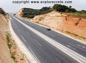 snelweg op Kreta
