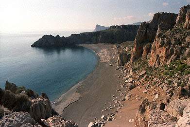 psiliammos, a great secluded beach in southern Crete”
