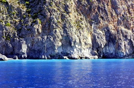 Blue water in Crete