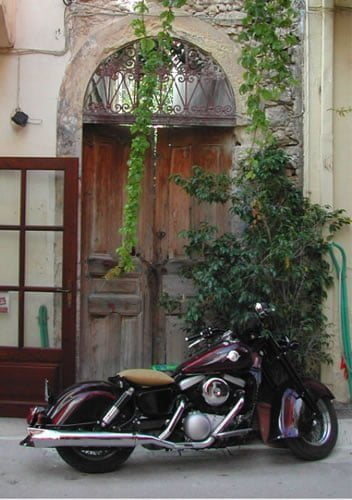 motorbike in crete