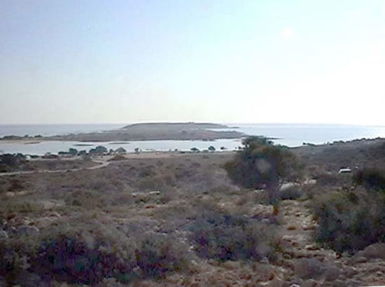 Panoramic picture of Elafonissi