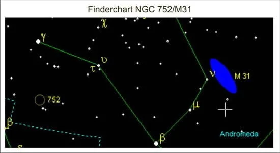 Findechart NGC 752-M31