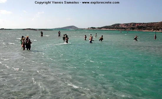 Elafonissi lagoon