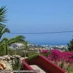 view to coastal hersonissos and the sea