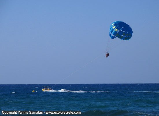 Stalis beach: water parachute