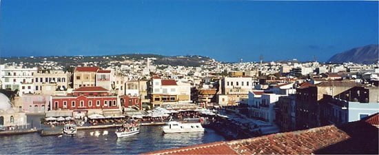 Picture of Chania harbour from Casa Delfino 