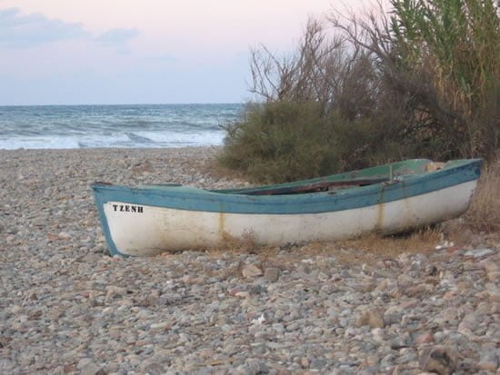 boat in Gerani beach