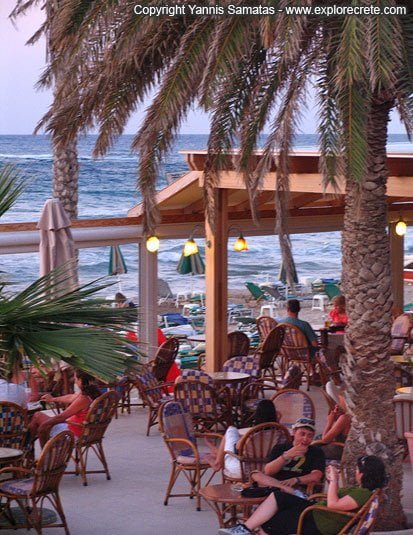 Stalis: beach cafes