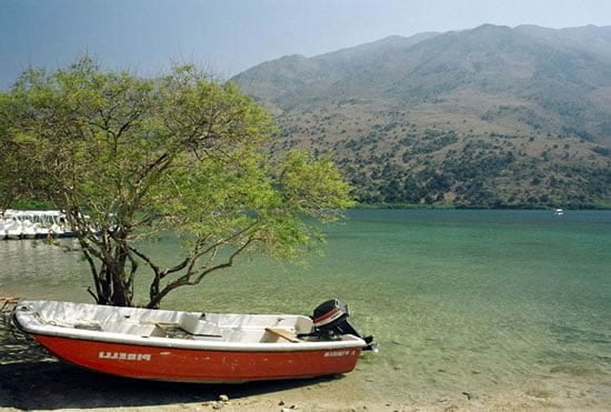 Kournas lake in crete