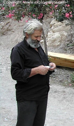 man from sfakia area with black clothes