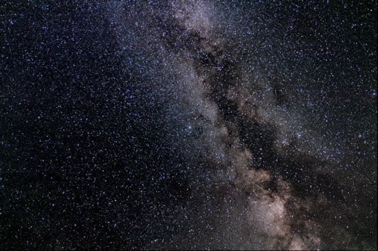 Milky way in the sky of Crete