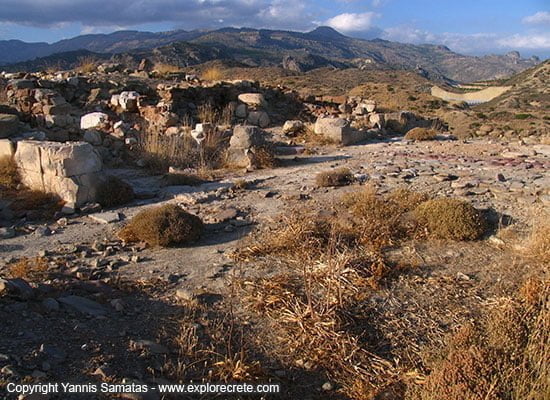Minoan villa at the Minoan settlement of Pirgos