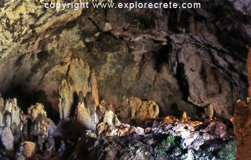 inside the cave of Agia Sofia