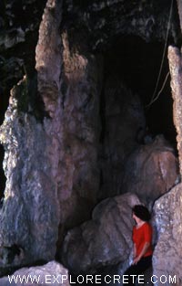 huge stalagmites