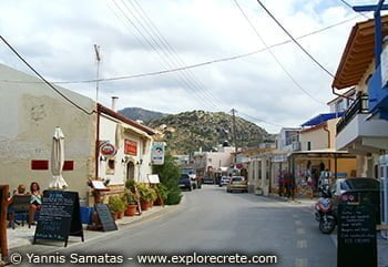 the main road in almyrida