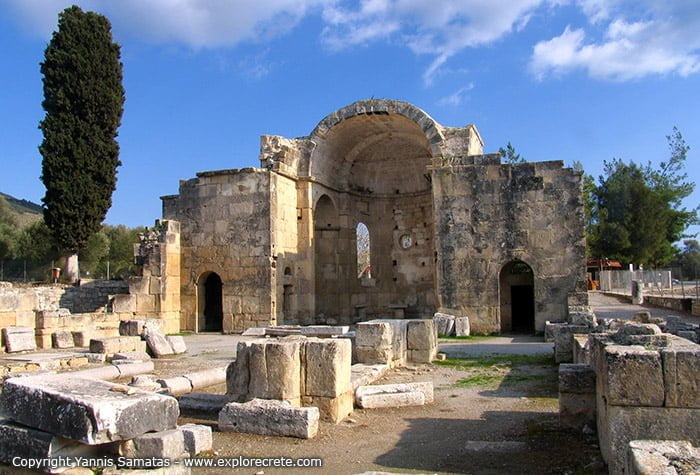 The church of Saint Titus in Gortys in Crete