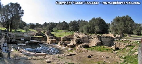 The Roman Baths in Ancient Gortys
