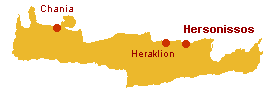 hersonissos on crete map