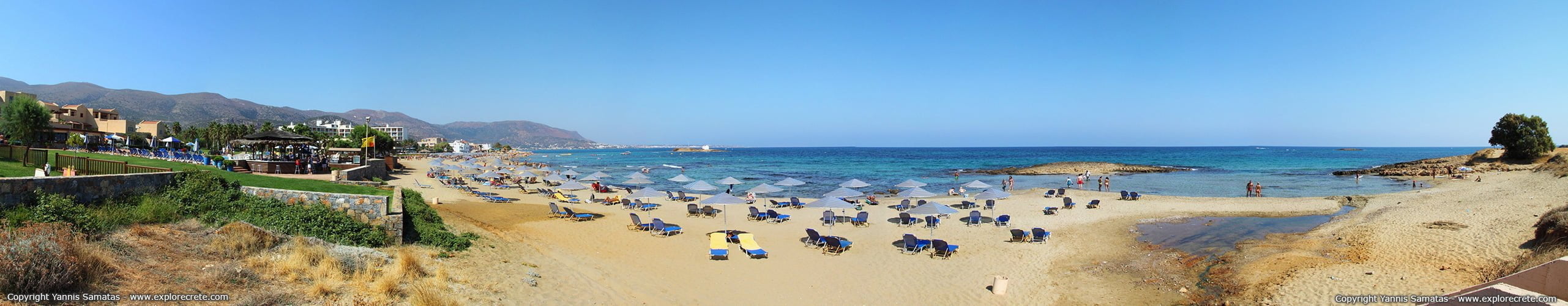 Malia village panorama