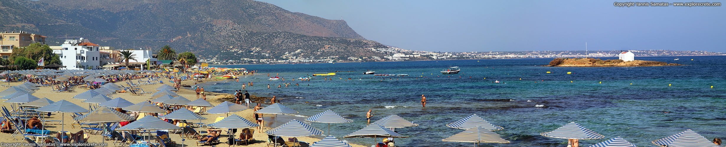 Malia village panorama