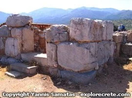 strong building in the Tower court in Malia Palace