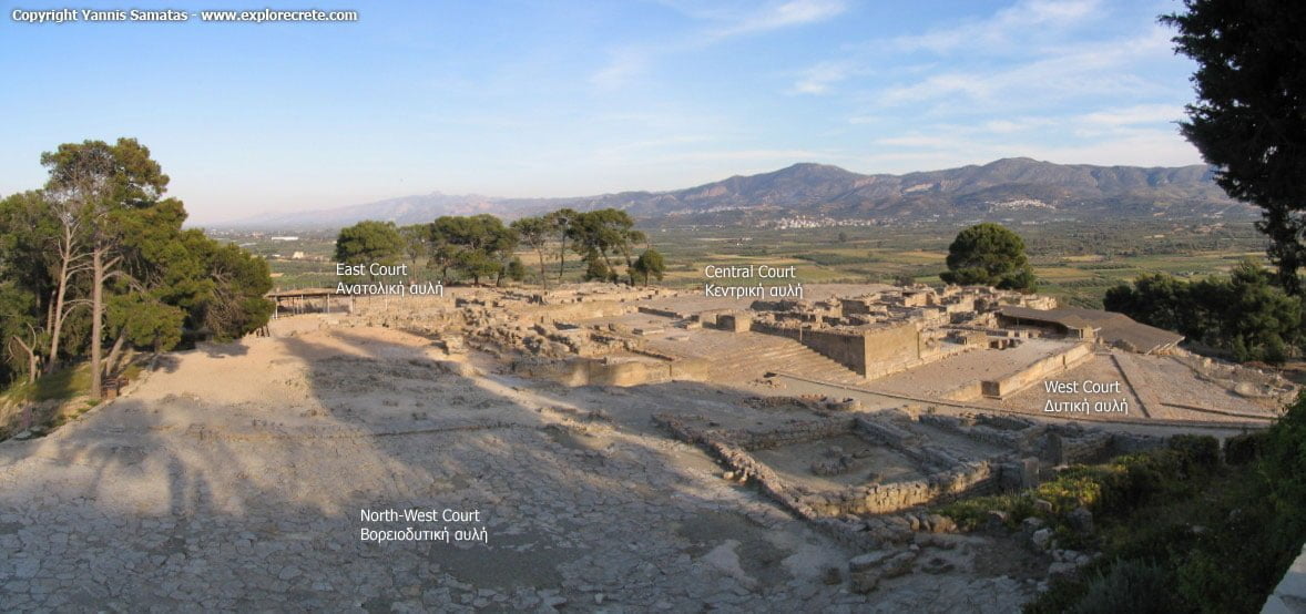 north-west court of Phaistos palace