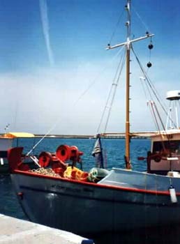 fishing boat in Greece