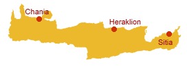 map with sitia in crete