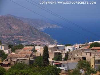 Achlada village in northern Crete