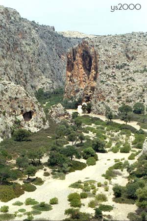 Ayiofarango gorge in Crete