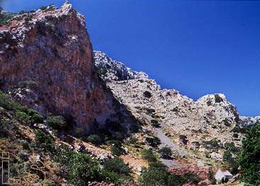 Almyros gorge at Linoperamata, a short distance past Ammoudara, Heraklion