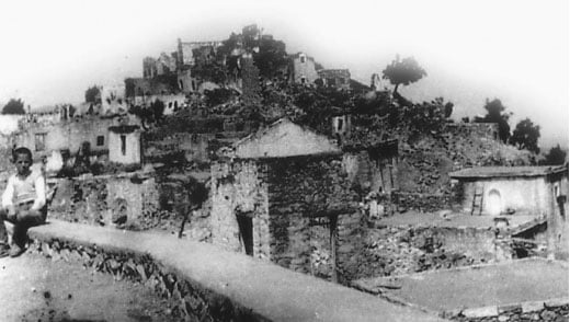 Anogia before its destruction by the German army