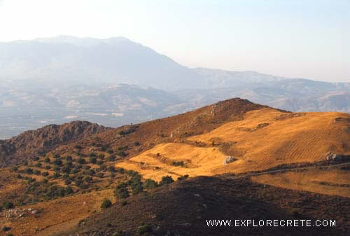 Driving through the Asterousia Mountains to reach Lentas