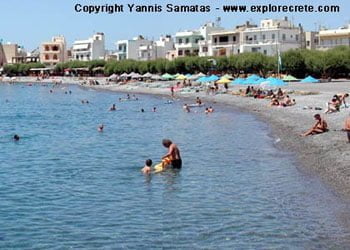 beach in the centre of ierapetra town