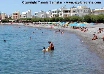 beach in the centre of ierapetra town