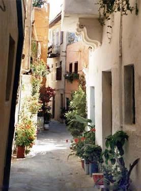 chania, narrow streets