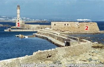 Chania Venetian harbour breakwater