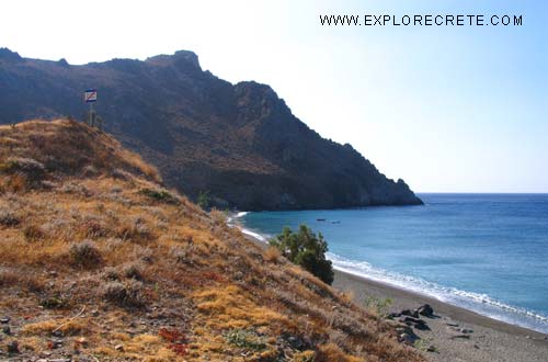 Ditiko or Diskos beach in Lentas, southern Crete
