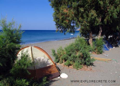 camping in Ditiko or Diskos in Lentas