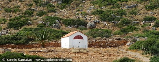 agios georgios church at falassarna archaeological site