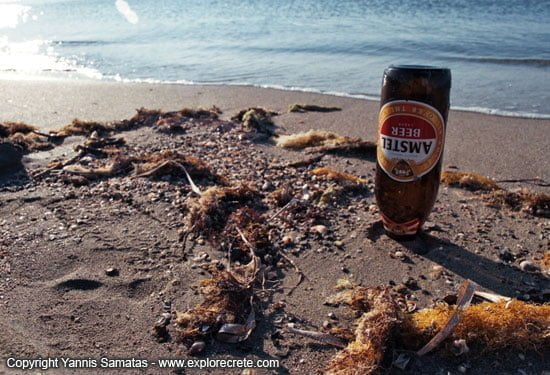 Frangokastello, beer on the beach