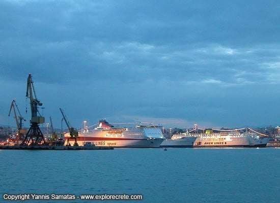 ferries in heraklion port