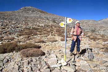 E4 paneuropean path at akollita plateau, Mt Ida, Crete, Kreta
