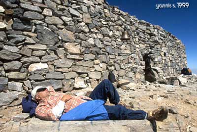 resting on Mt Ida, Crete, Kreta
