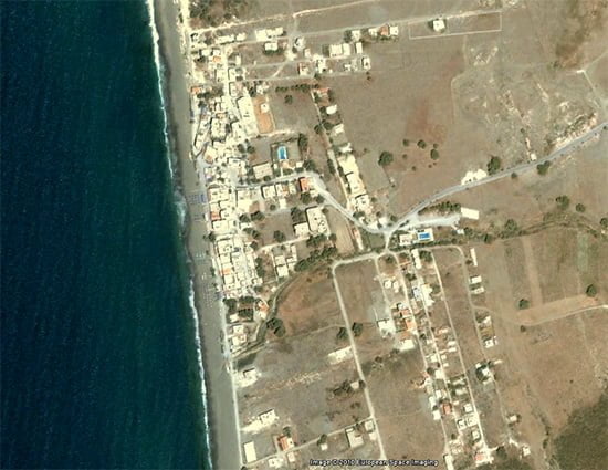 satellite map of kalamaki