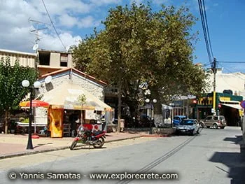 kalyves, main road